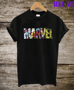 Marvel Comic Strip Logo T-Shirt
