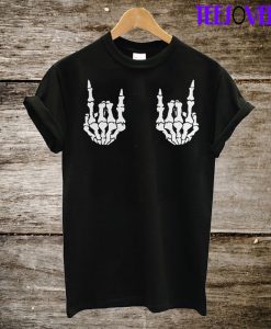 Skeleton Rock Hands T-Shirt