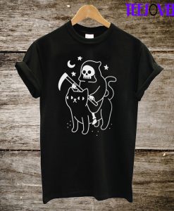 Death Rides A Black Cat T-Shirt
