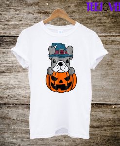 Dog On Flying Pumpkin T-Shirt