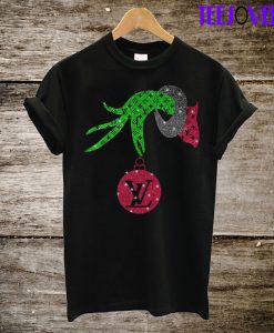 Grinch Hand Holding Christmas T-Shirt