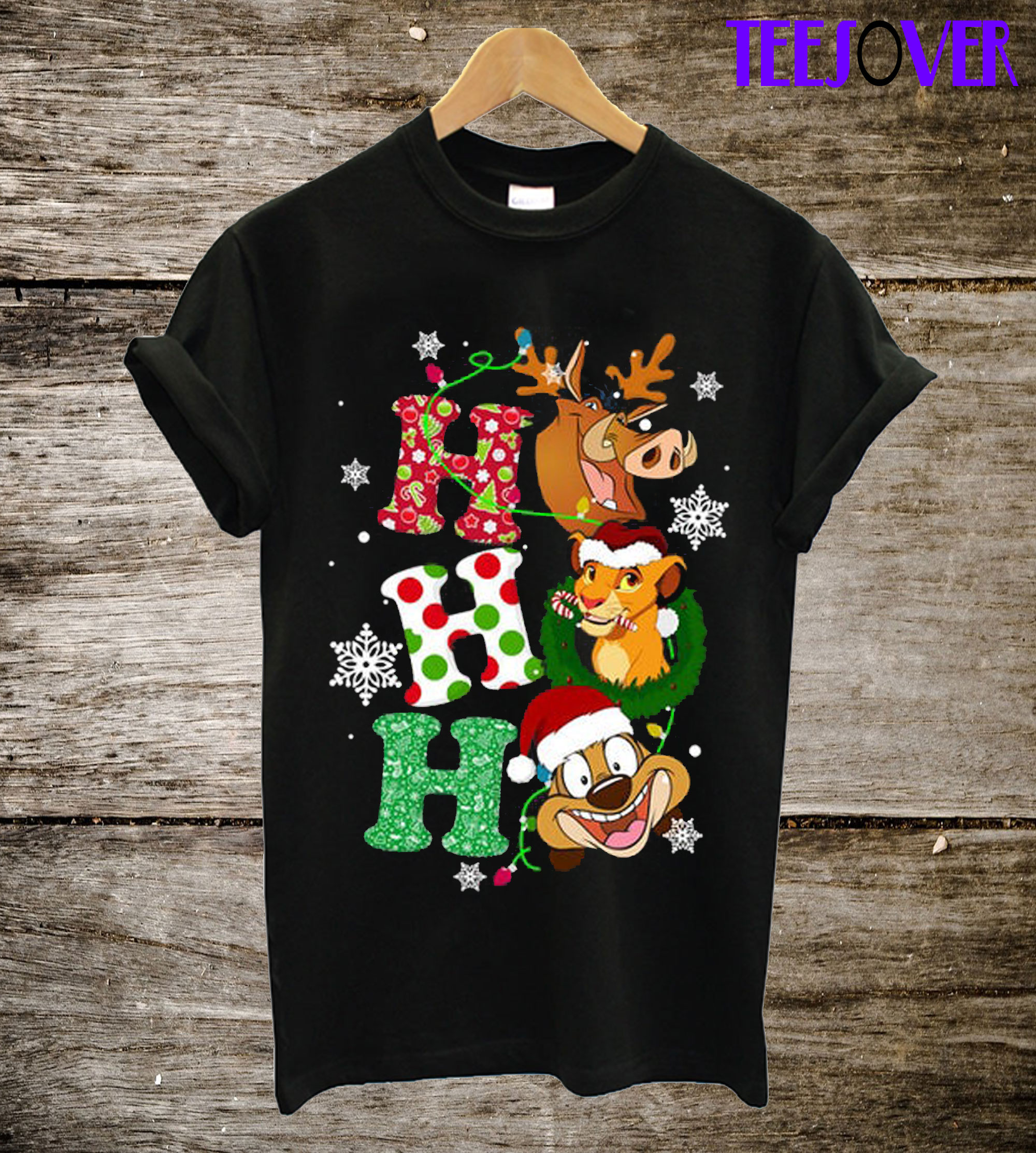 HO HO HO Lion King Christmas T-Shirt