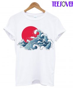 Asian Illustration Of Ocean Waves T-Shirt