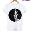 Black And WhiteIillustration Of A Girl T-Shirt