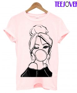 Bubble Gum Wink Art T-Shirt