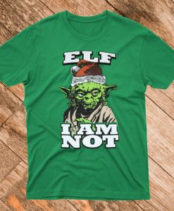 Christmas Yoda Elf I Am Not Graphic T shirt