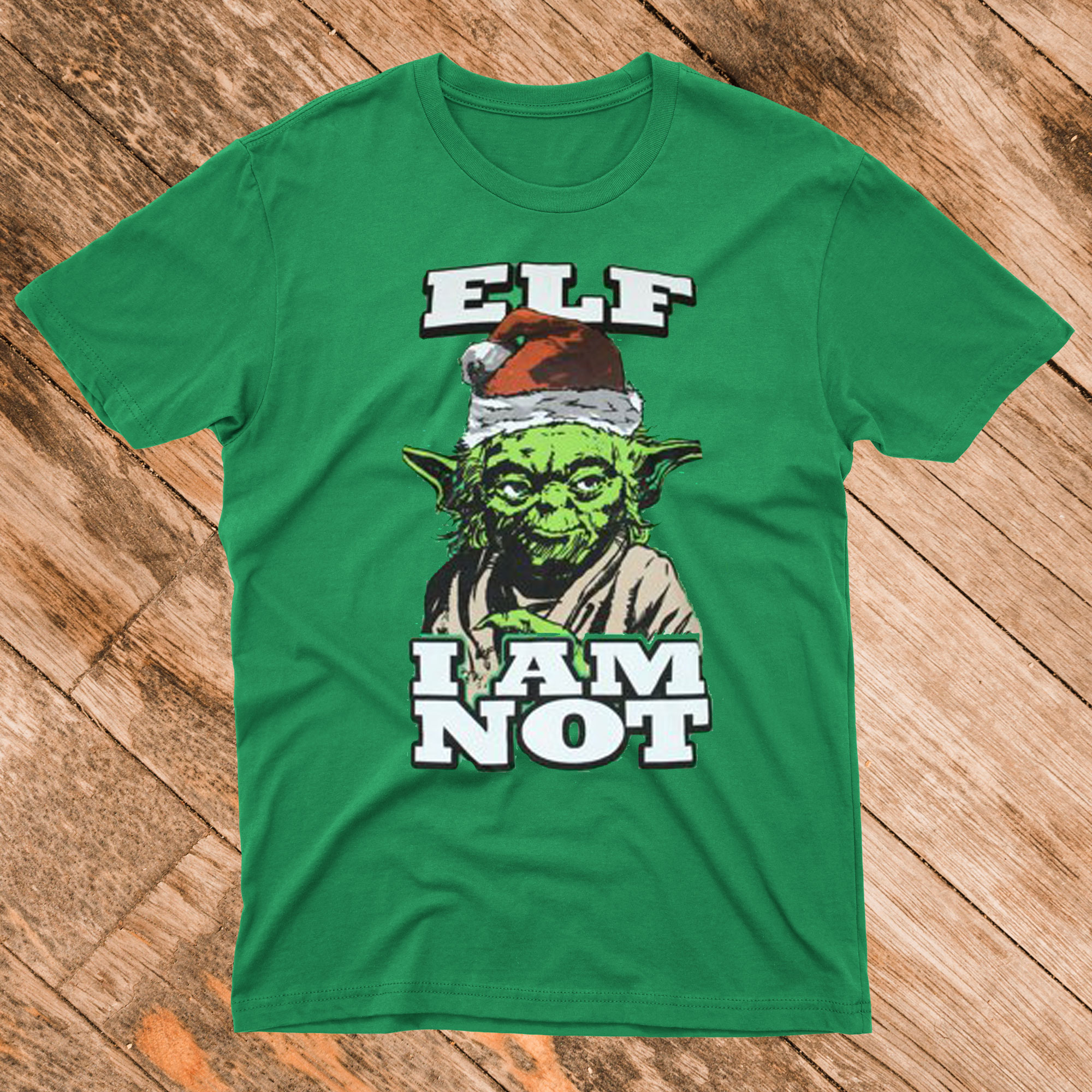 Christmas Yoda Elf I Am Not Graphic T shirt