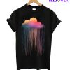 Colored Clouds Abstrak T-Shirt