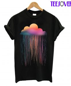 Colored Clouds Abstrak T-Shirt