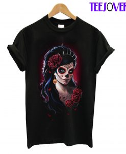 Day Of The Dead Gothic Fantasy Dark T-Shirt