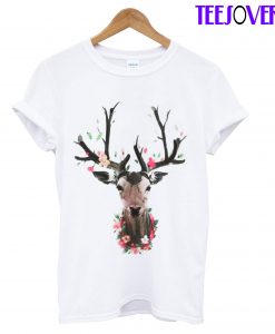 Deer Flowers T-Shirt