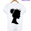 Elegant Crystal Hair Swirl T-Shirt