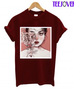 Flowers Girl Aesthetic T-Shirt