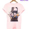 Flowers Girl Illustration T-Shirt