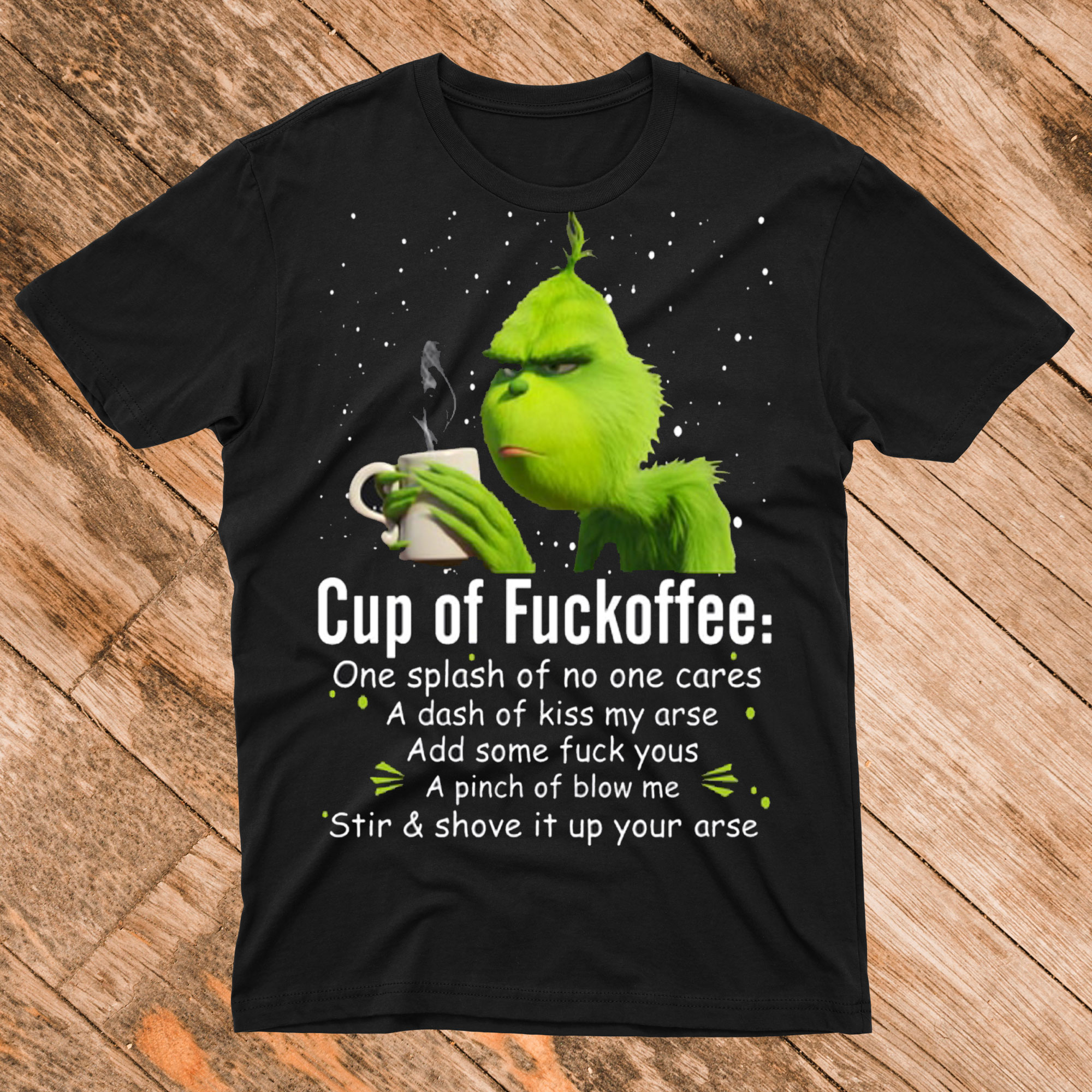 Grinch cup T-shirt