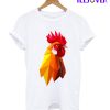 Head Of Red Fiery Rooster T-Shirt
