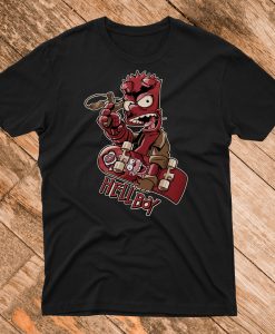 Hellboy Bart Simpson T Shirt