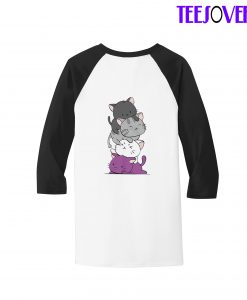 Kawaii Clothing Cute Cat Raglan T-Shirt
