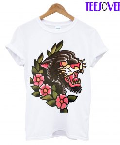 LIon Flowers T-Shirt