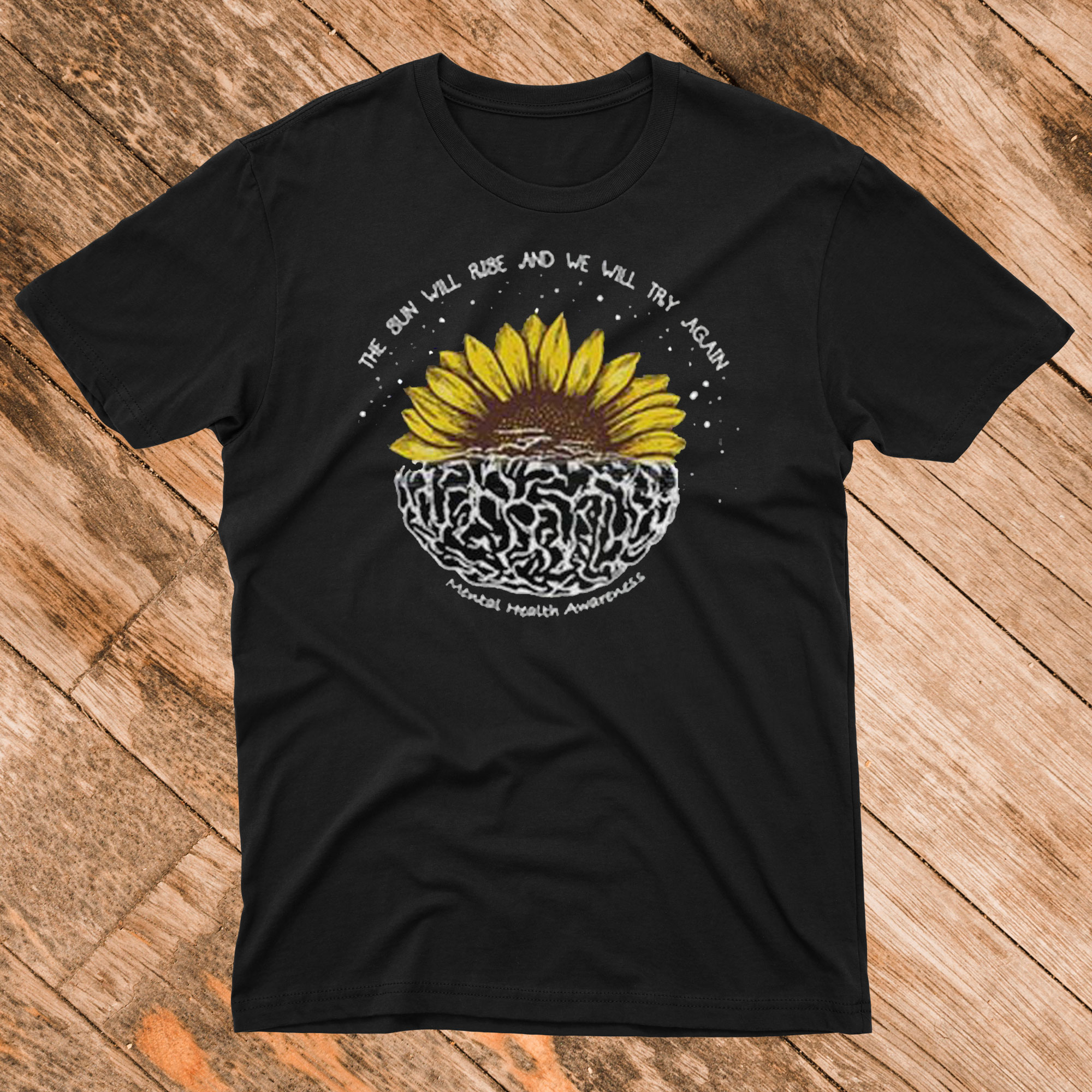 Mental Health Awareness Sunflower T Shirt