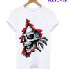 Three Dimensional Scary Skulls T-Shirt