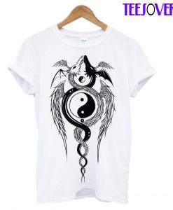 Yin And Yang Dragons T-Shirt