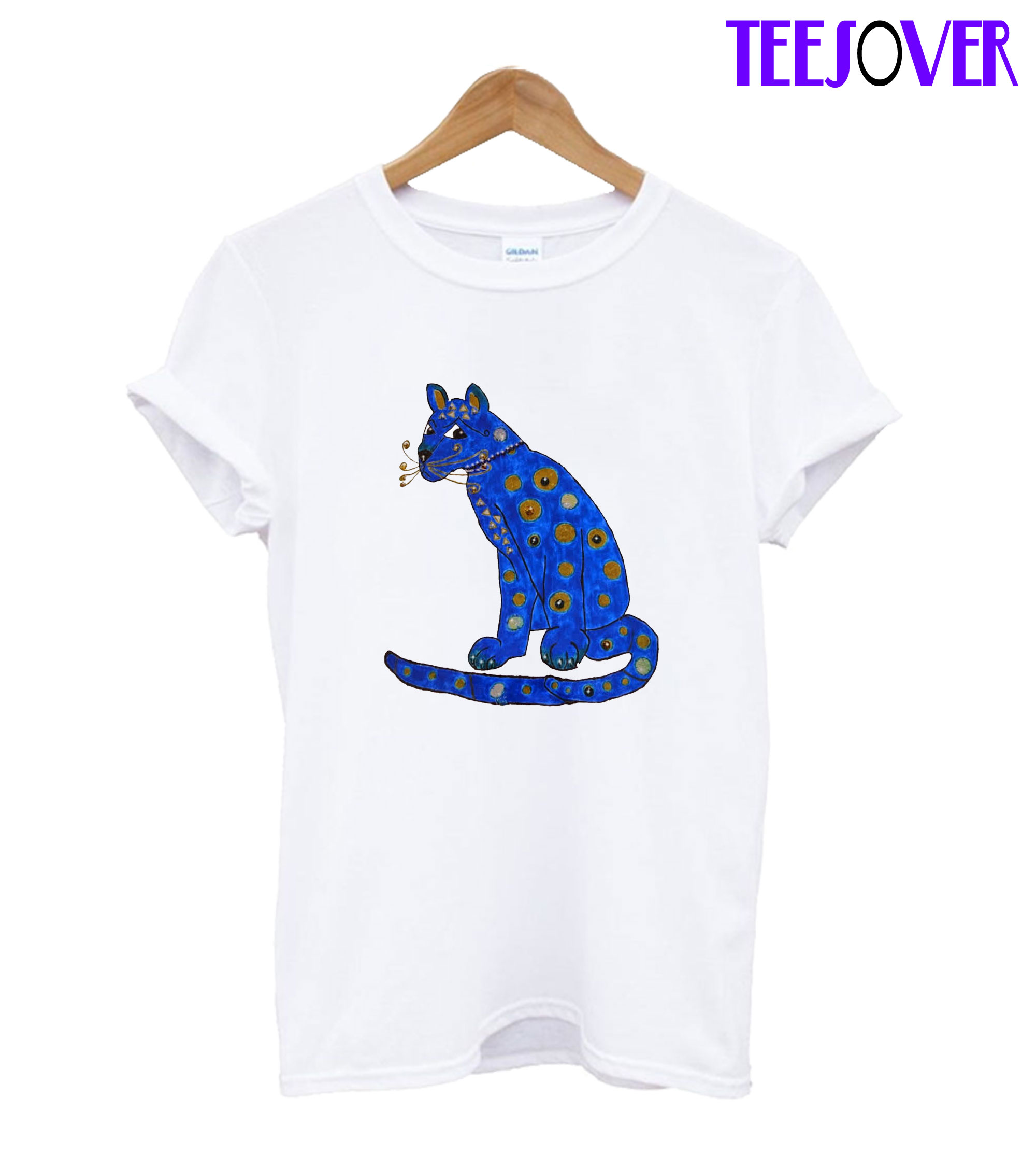 abba blue cat t shirt