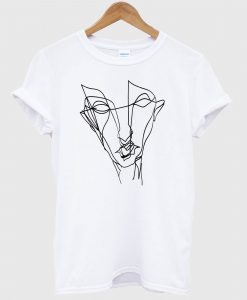 Abstract Graffiti Face T shirt