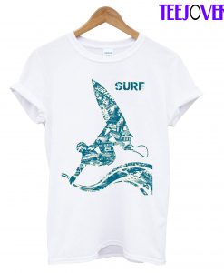 Anatomy Surfing Surfboard Wave Beach T-Shirt