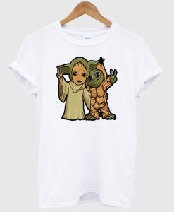 Baby Yoda And Baby Groot T shirt