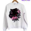 Black Cat Flower Sweatshirt