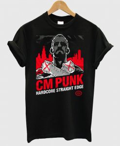 CM PUNK Black T shirt