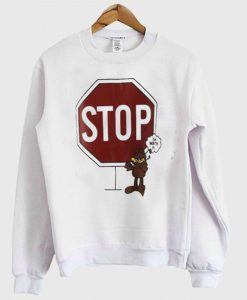 Dropped Shoulder Seam Letter Sweatshirt