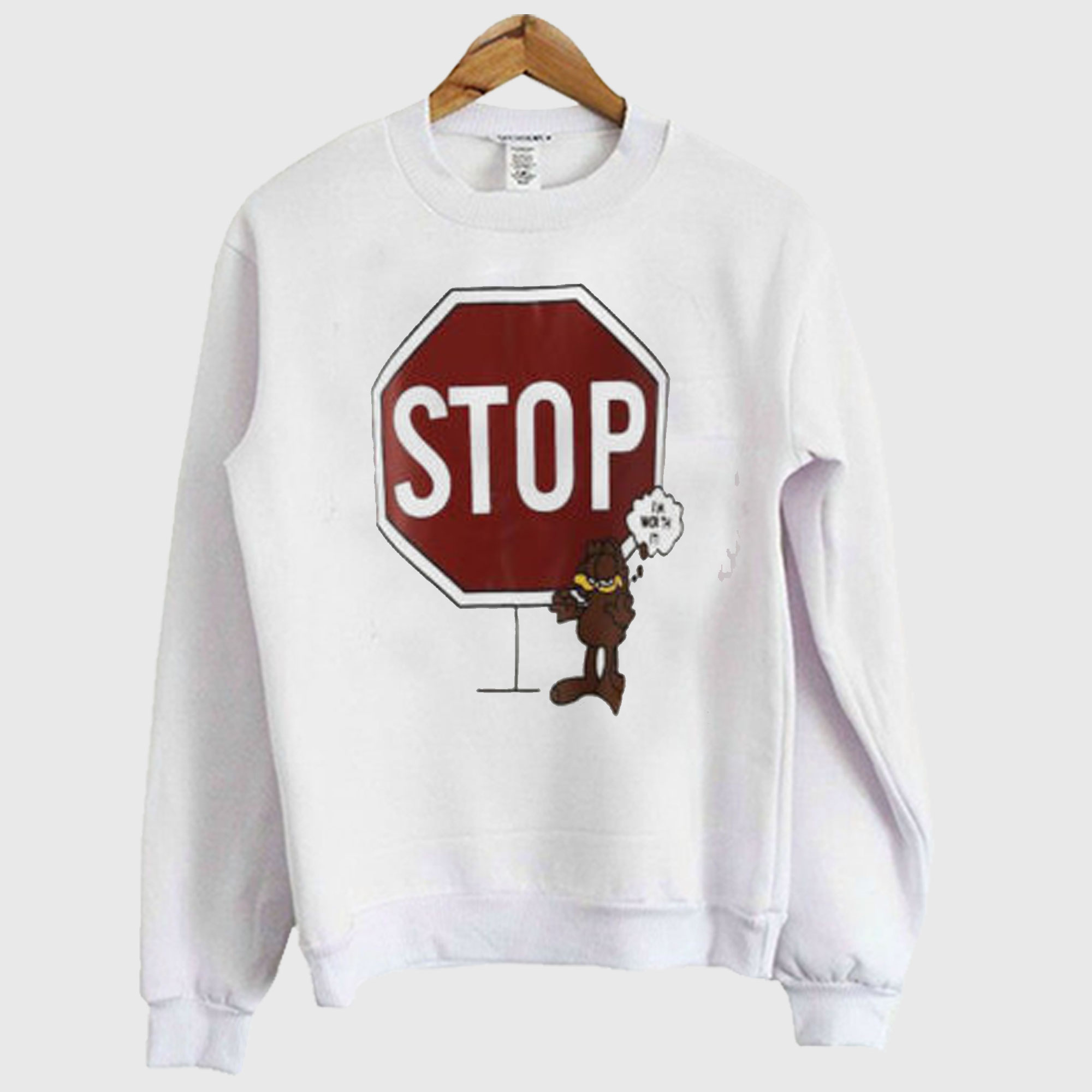 Dropped Shoulder Seam Letter Sweatshirt