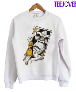 Gorillas Eat Bananas Sweatshirt