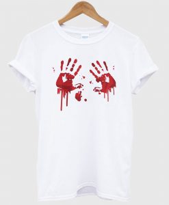 Halloween Bloody Hands T shirt