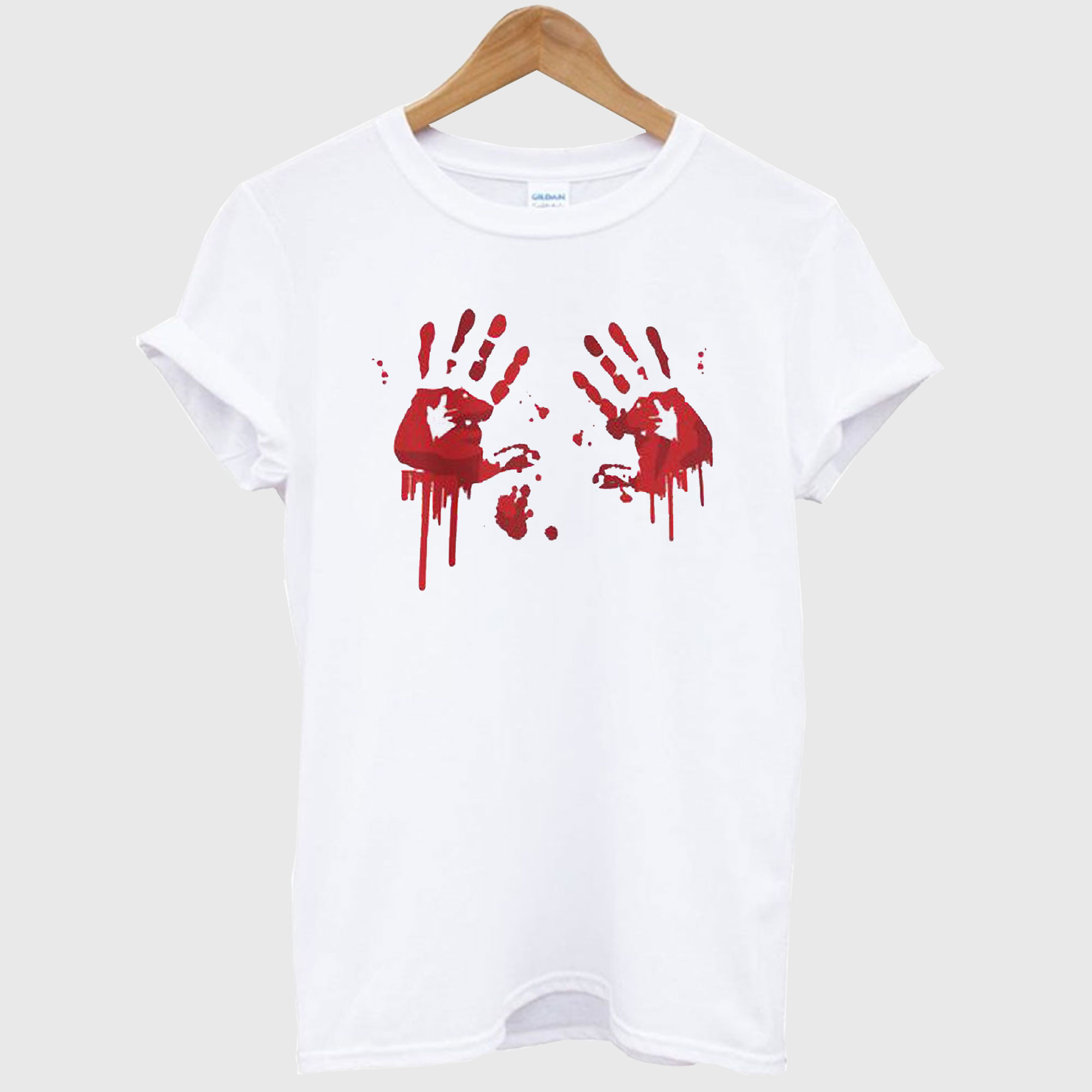 Halloween Bloody Hands T shirt