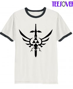 Legend Of Zelda Triforce Ringer T-Shirt