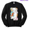 Love Mom and Man Buns Sweatshirt