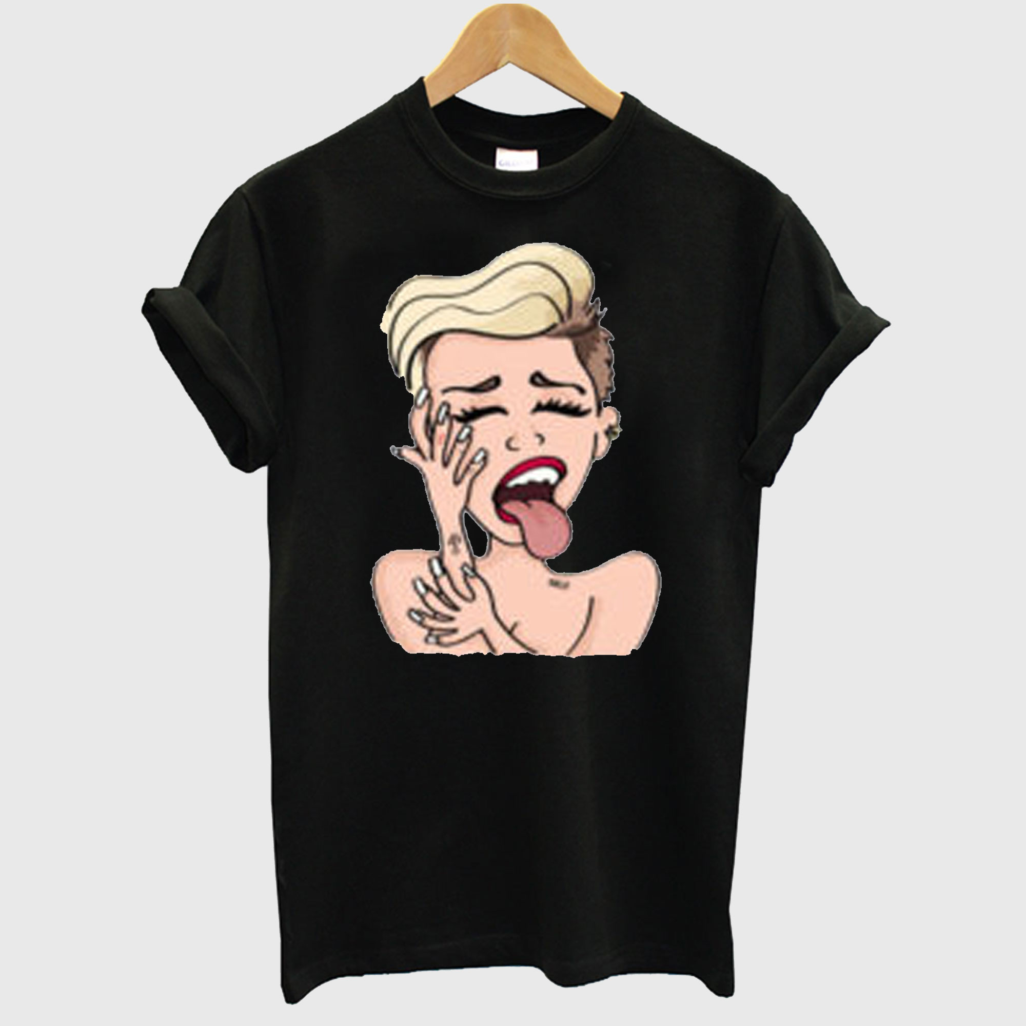 Miley Cyrus Cartoon T Shirt