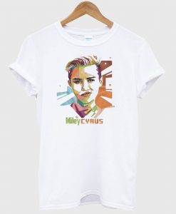 Miley Cyrus Graphic White T shirt