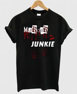 Murder Show Junkie True Crime Show T shirt