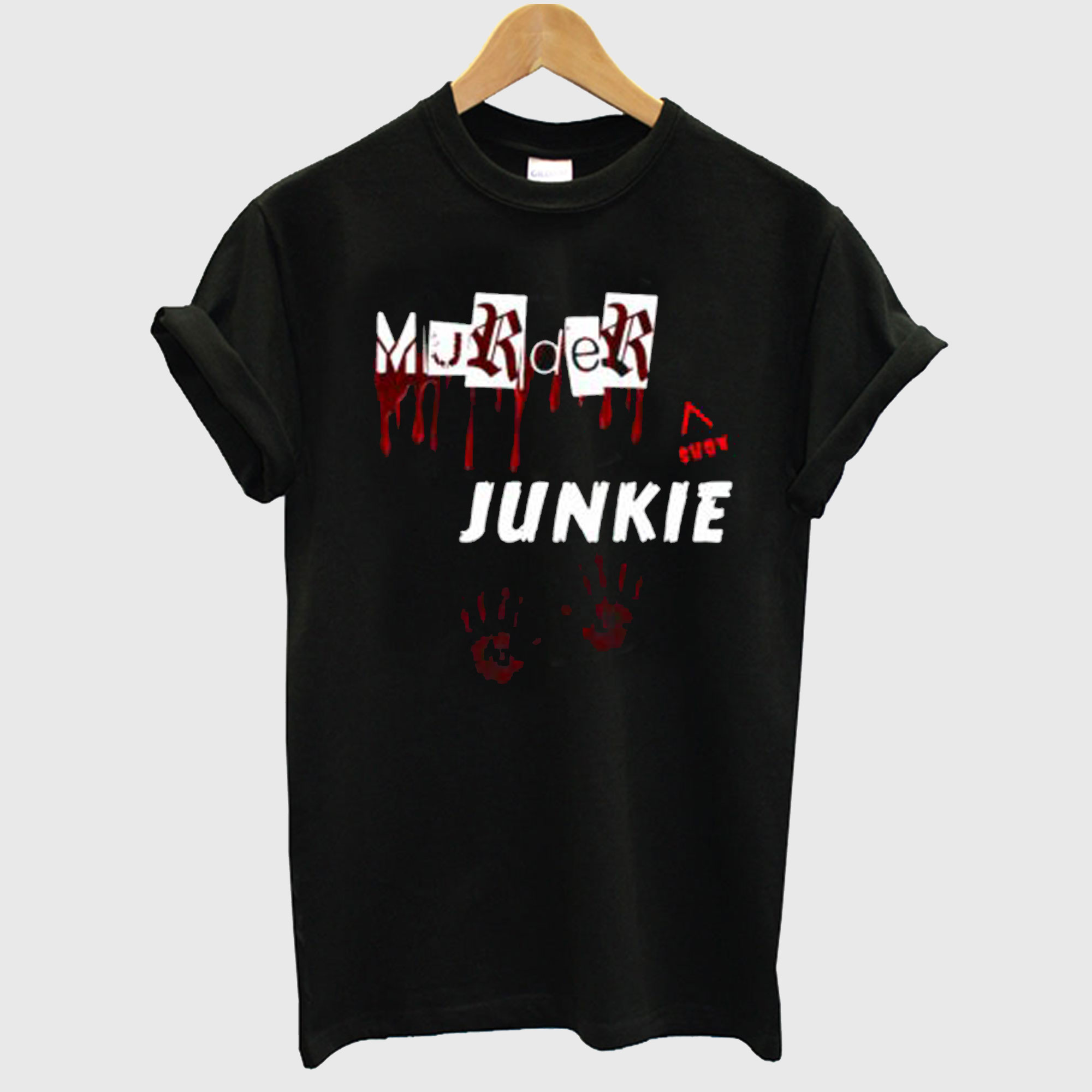 Murder Show Junkie True Crime Show T shirt
