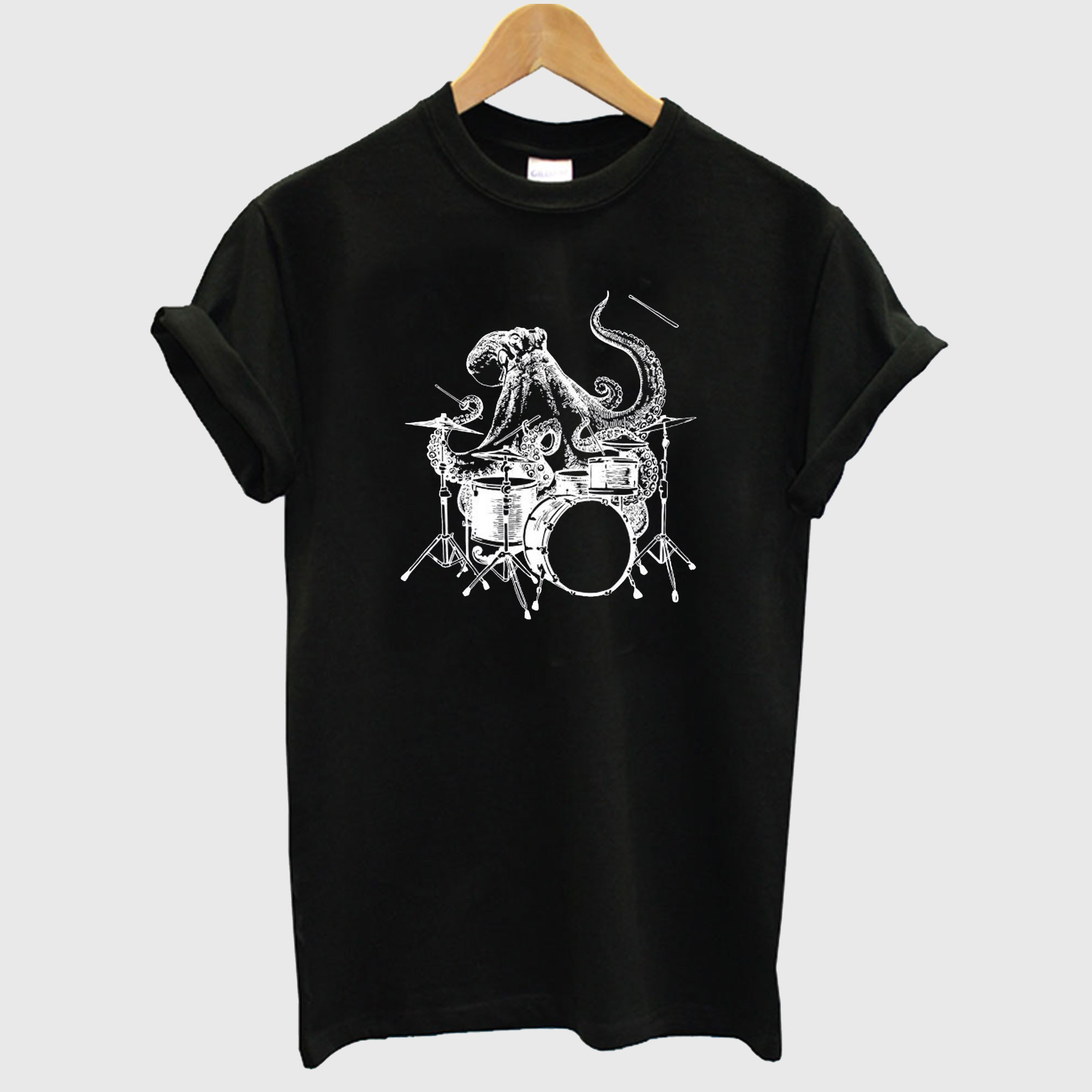 Octopus Playing Drums T shirt