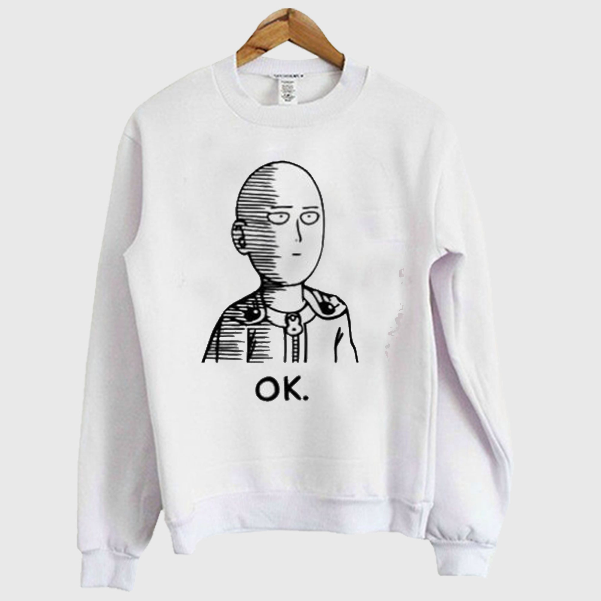 One Punch Man Saitama Ok Sweatshirt