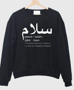 Peace Definition Crewneck Sweatshirt