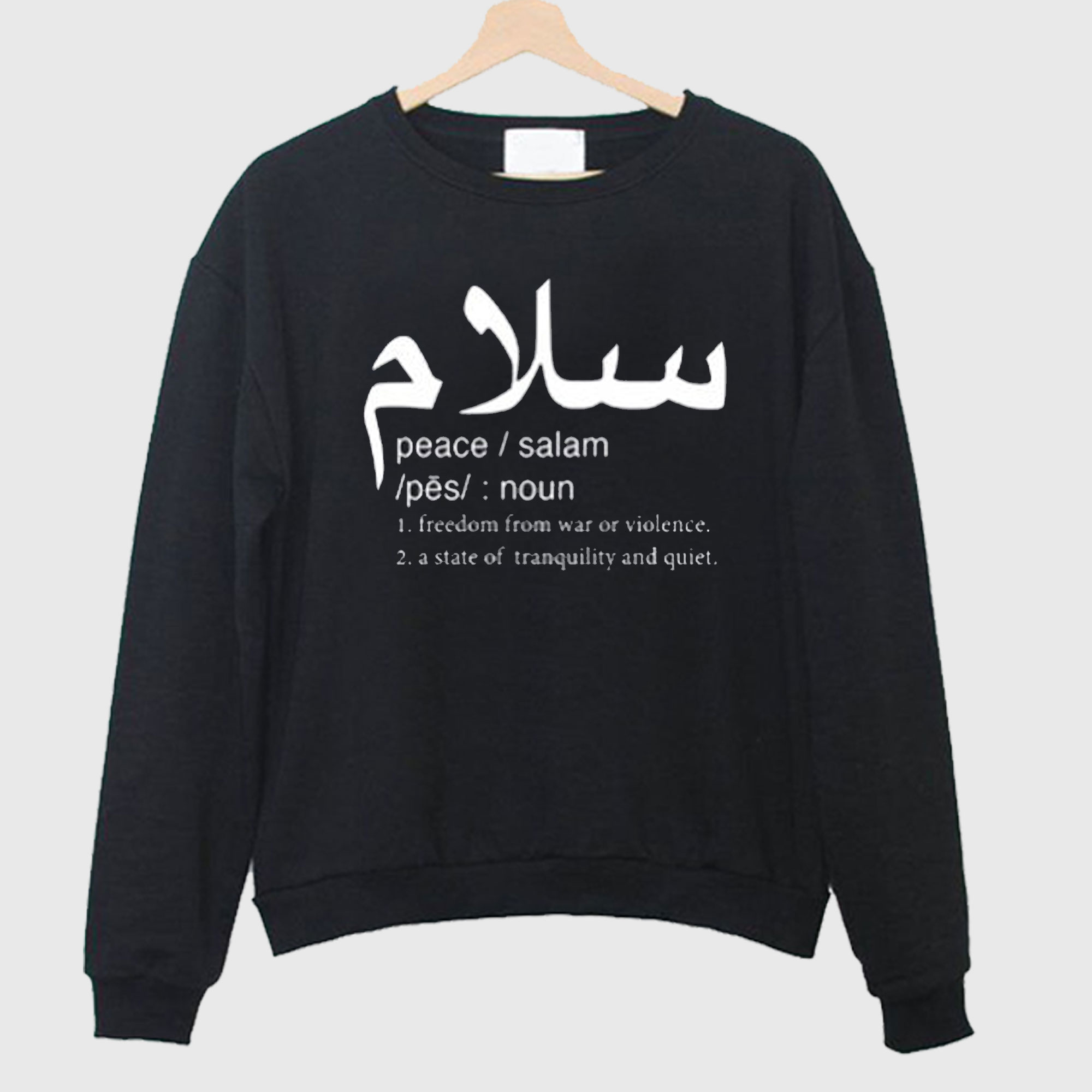 Peace Definition Crewneck Sweatshirt