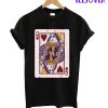 Queen Of Hearts Playing Card T-Shirt