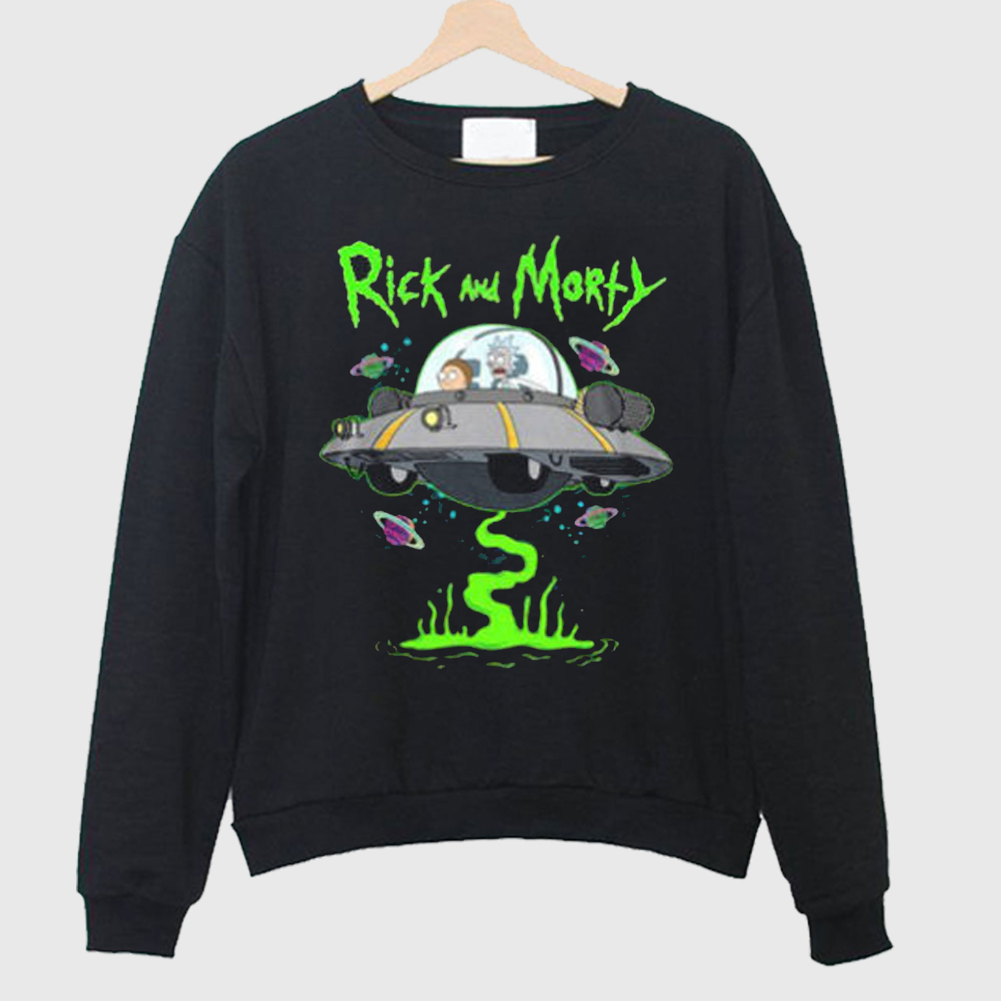 Rick And Morty UFO Big Sweatshirt