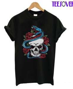 Snake Skull Vector T-Shirt